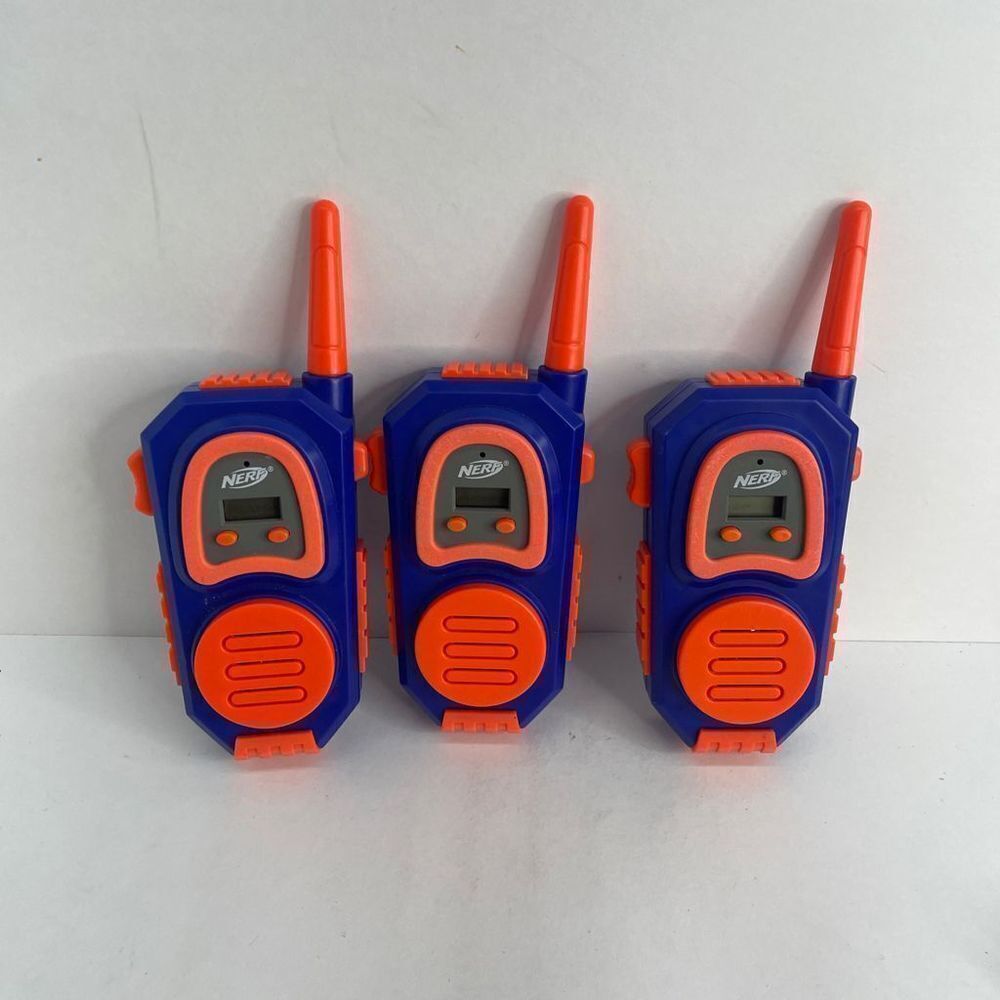 NERF WALKIE TALKIES FRS TACTICAL 1000 FT Range Lot‎ Of 3